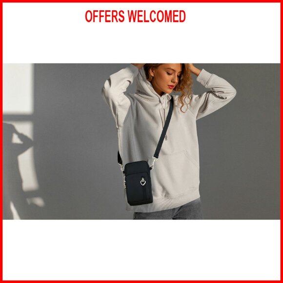 Small Crossbody Bag Nylon Mini Phone Purse Adjustable Strap Lightweight - Picture 8 of 8